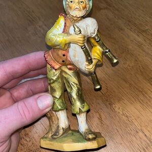 Nativity Pellegrini Fontanini Figurine Shepherd w/ Bagpipe ITALY